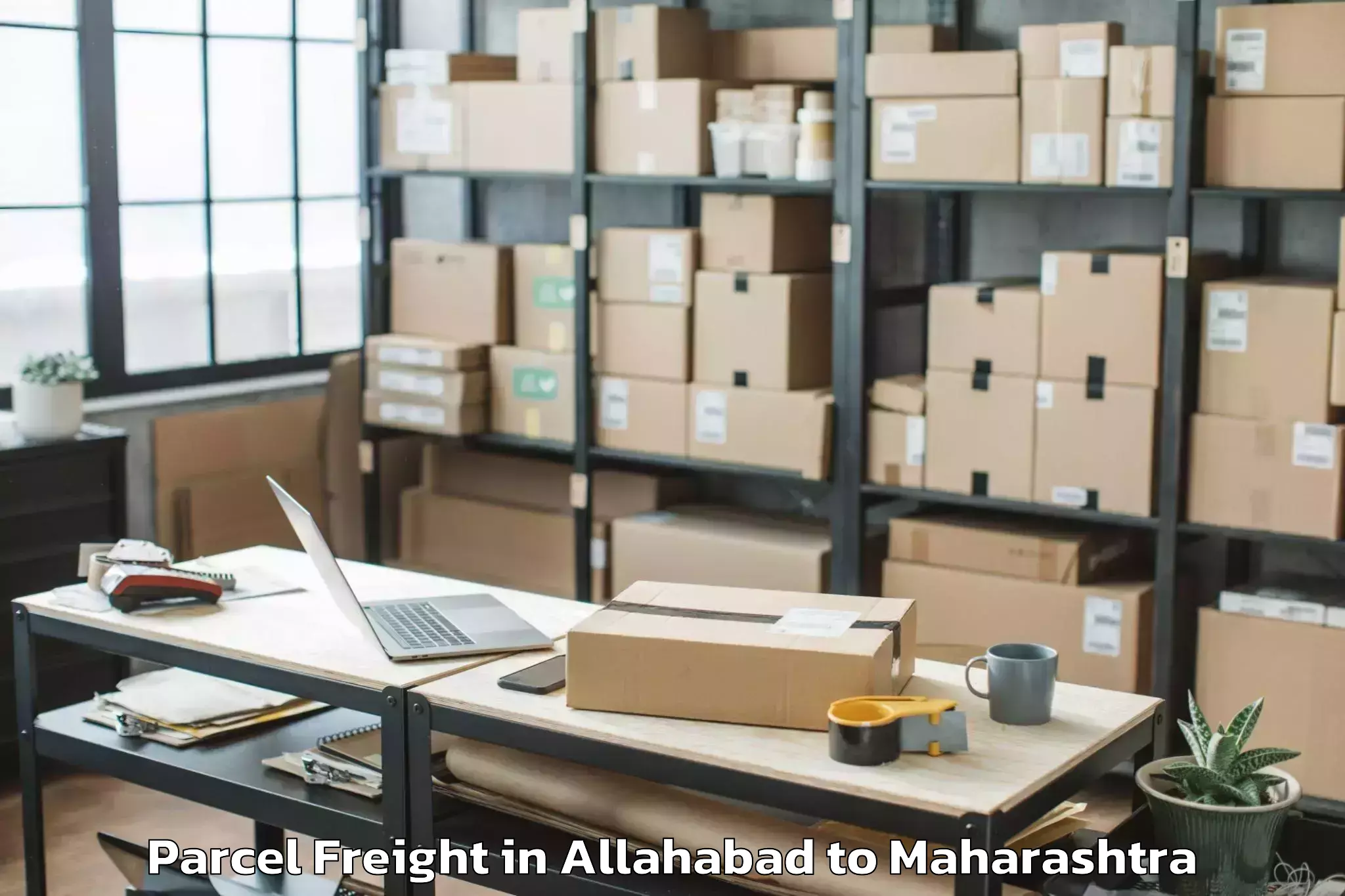 Easy Allahabad to Bhamragarh Parcel Freight Booking